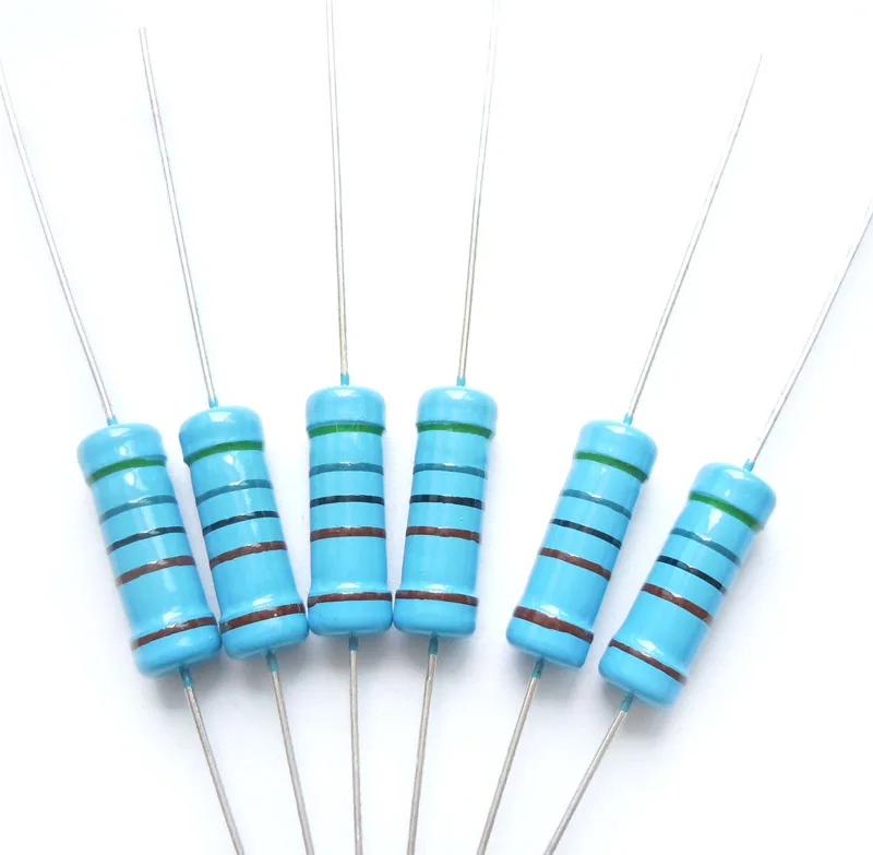100 Résistances Film Métal 100 Ohm 1/2W - Tolérance 1%, 5 Bandes Couleurs - Pour Circuits Audio, électronique