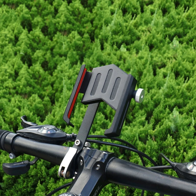 360 градусов вращающийся велосипедный держатель для Телефона Противоскользящий руль велосипеда Поддержка кронштейн алюминиевый открытый велосипедный телефон крепление стенд