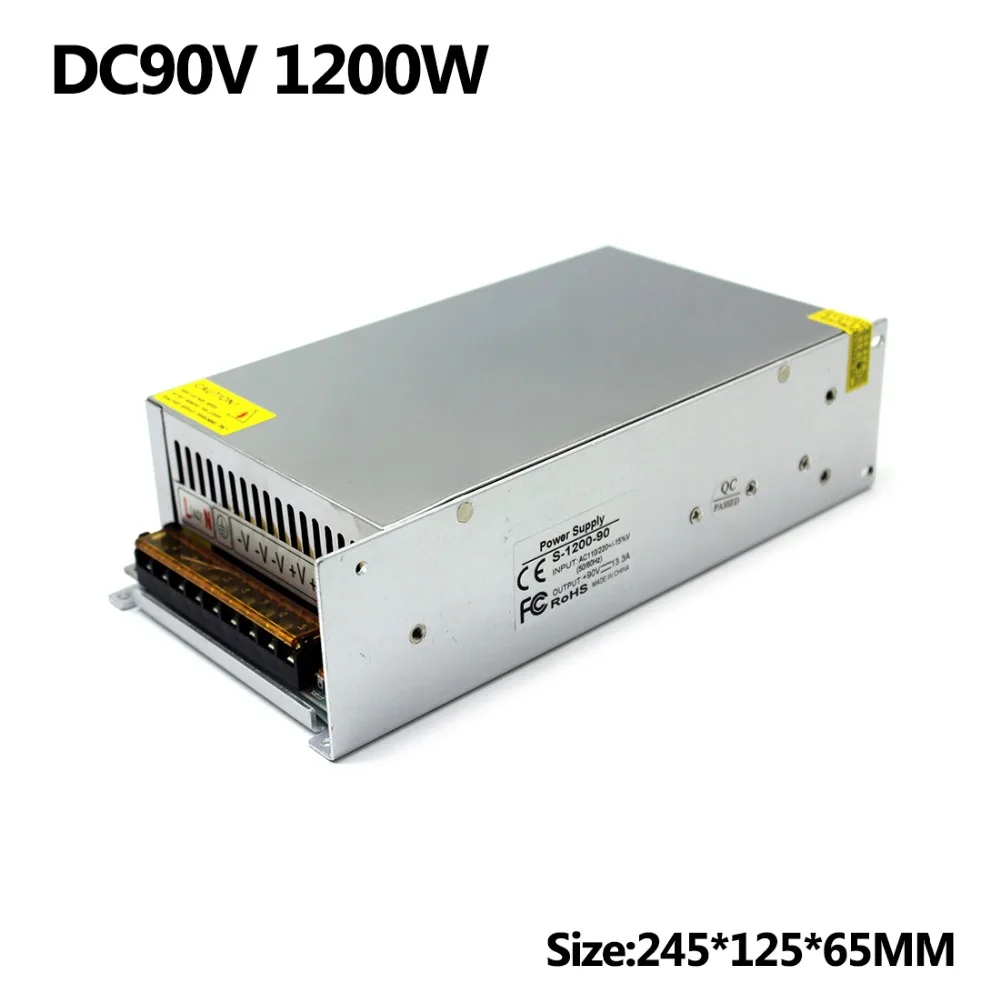 

Single Output Power supply Switching DC90V 13.3A 1200W Driver Transformer 110V 220V AC to DC 90V SMPS For CNC Machine Stepper