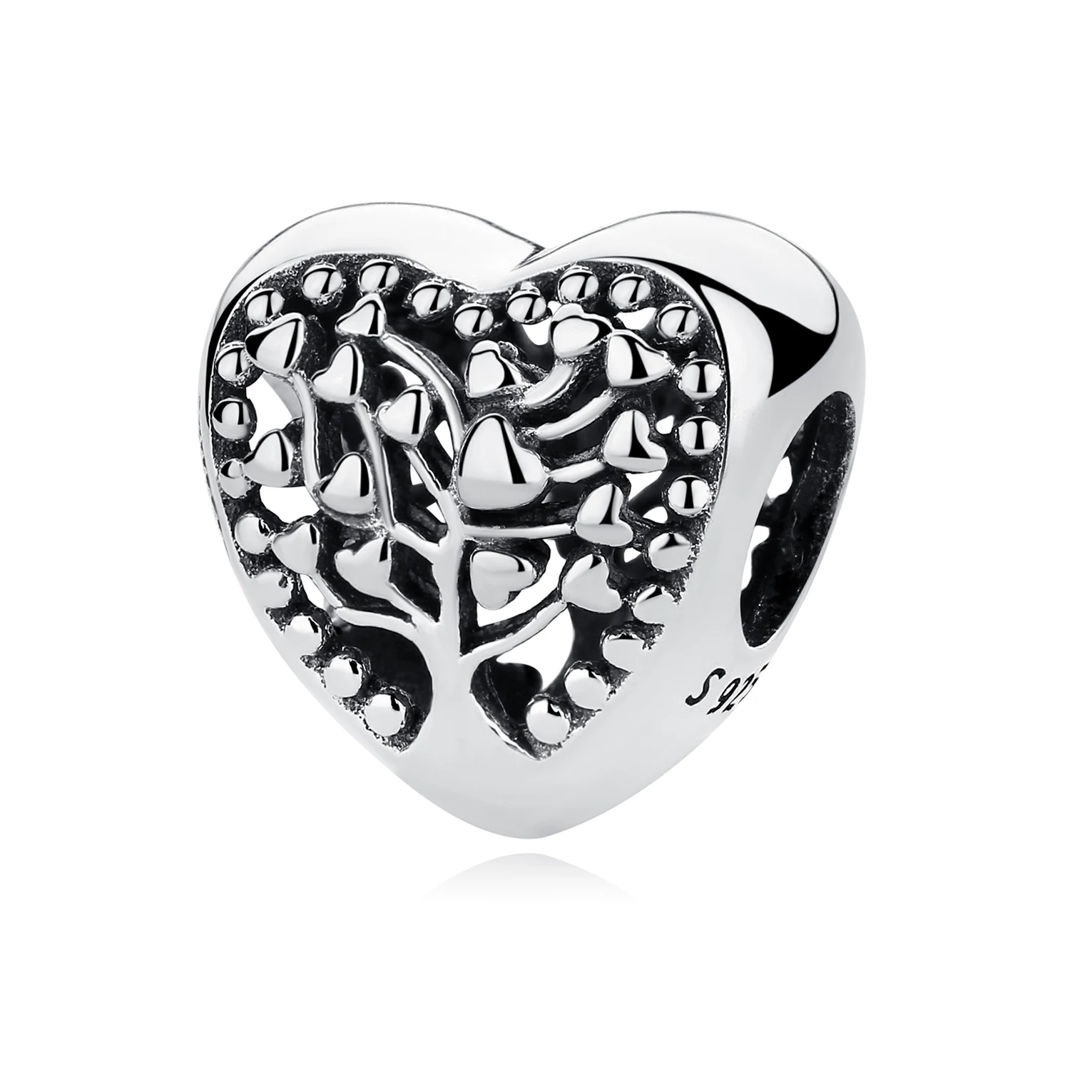 Аутентичные оригинальные бусины из стерлингового серебра 925, очаровательные ледниковые сердечки, кристаллы любви, подходят для браслетов Pandora и браслетов, Женские Ювелирные изделия DIY - Цвет: Love Tree 1