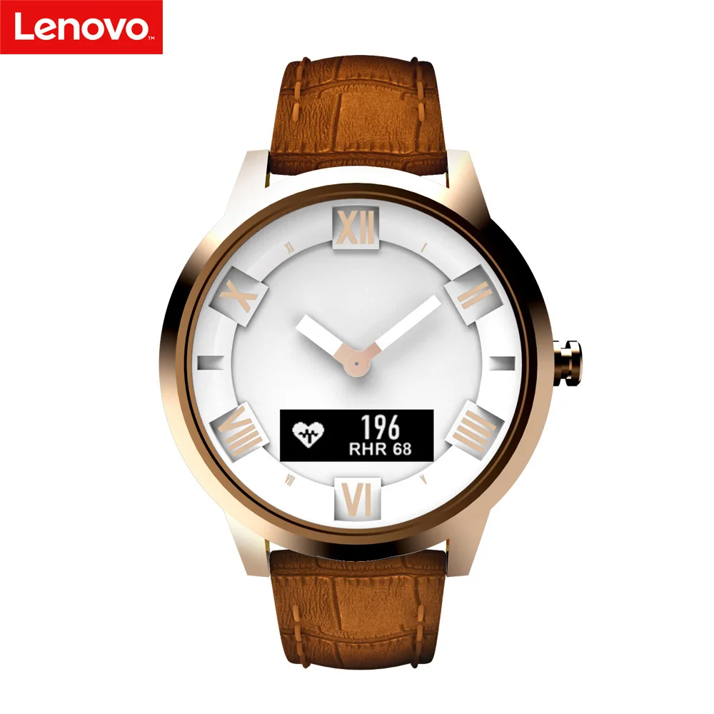 Lenovo Watch X/Watch X Plus Смарт-часы 80 атм водонепроницаемые светящиеся указки фитнес-трекер сна монитор сердечного ритма умные часы - Цвет: Watch X Plus Gold