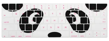 

Panda Bears Keyboard Skin for Macbook New Pro 13" A1706 15" A1707 with Touch Bar, US English Silicone Keyboard Cover Sticker