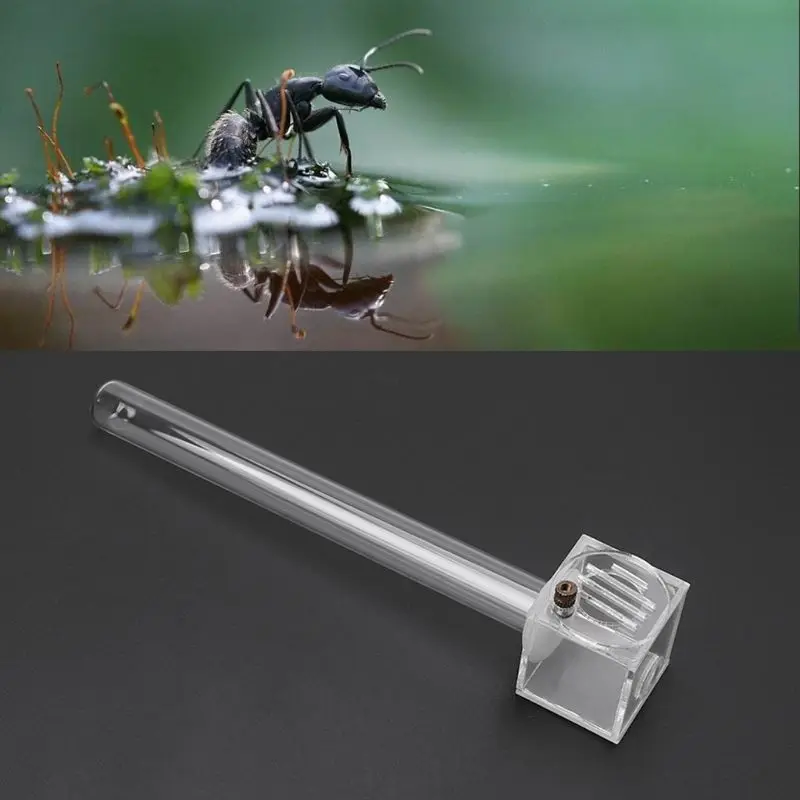 

Glass Tube Ant Water Feeder With Active Zone Ants Farm Acrylic Insect Nest House
