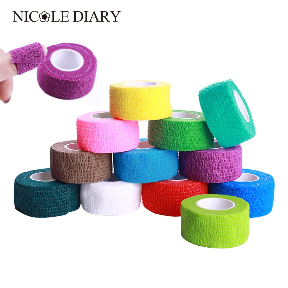 Гель лак для нейл арта 5 шт. удаляет повязку клейкая рулонная лента защита и уход