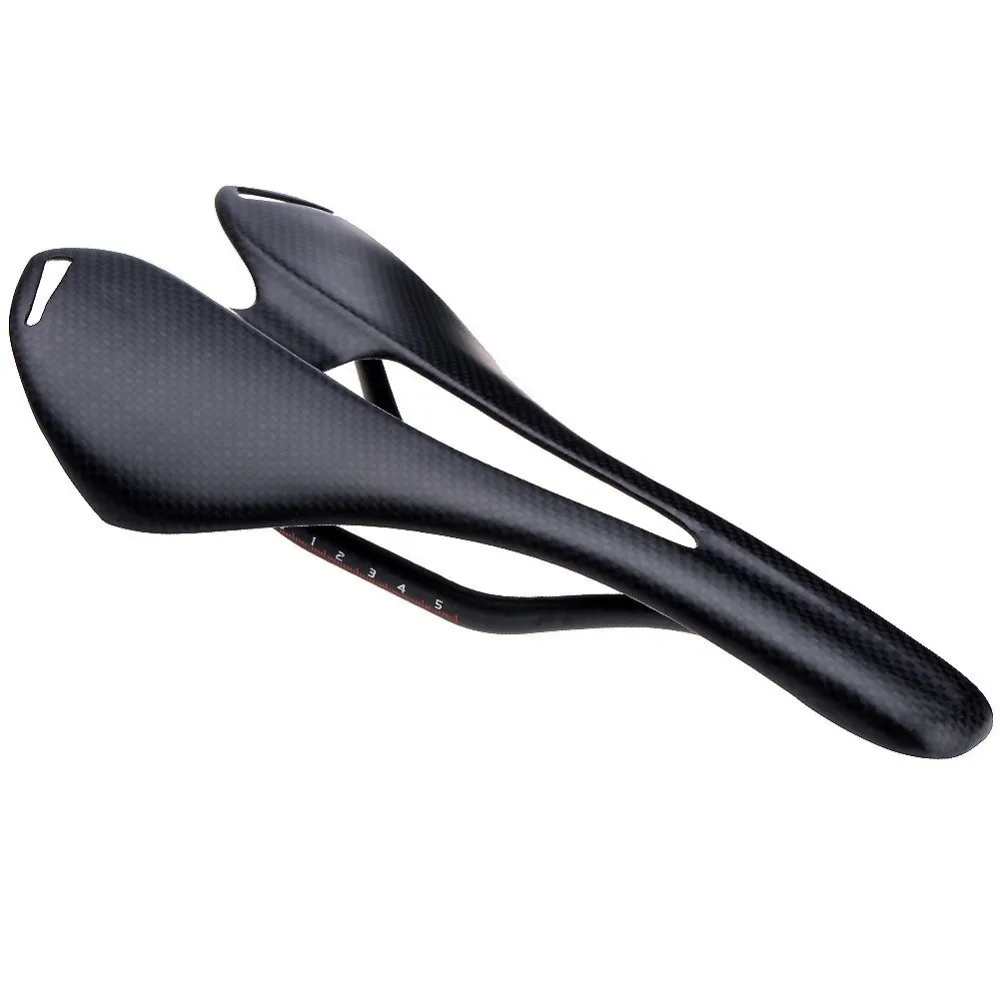 Седло Велосипедное глянцевое из углеродного волокна 3 к 110 г|carbon bicycle saddle|full carbon