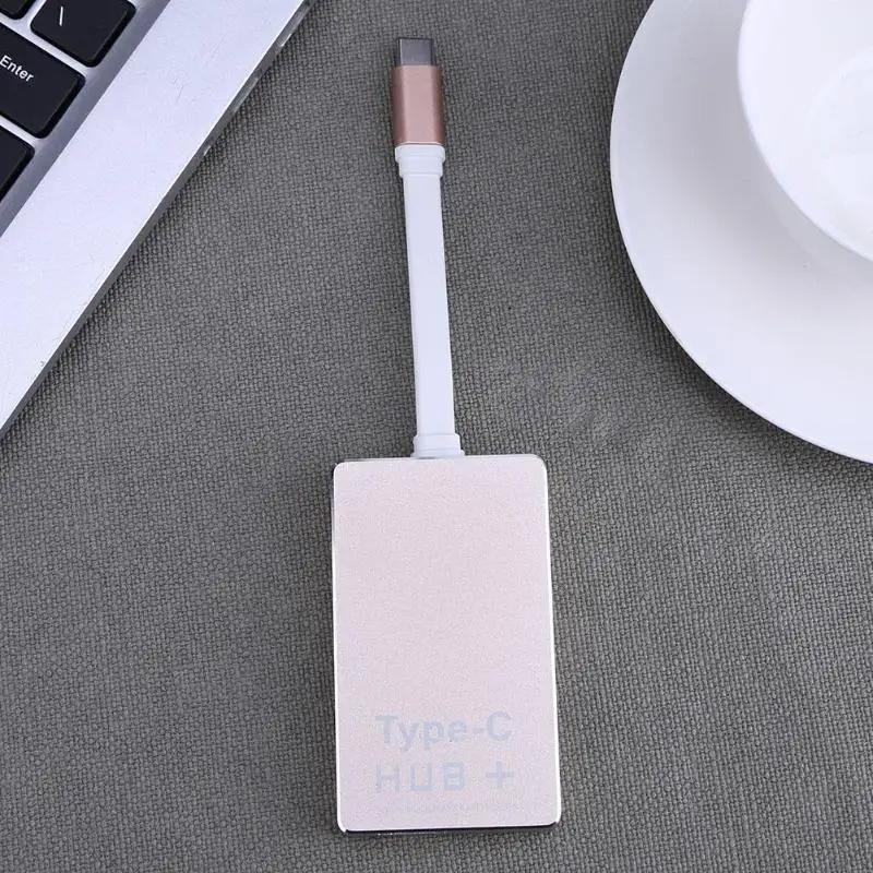 6 в 1 тип-c 3,1 до 2 USB3.0 концентратор+ SD/TF кардридер с 4K HDMI+ PD порт