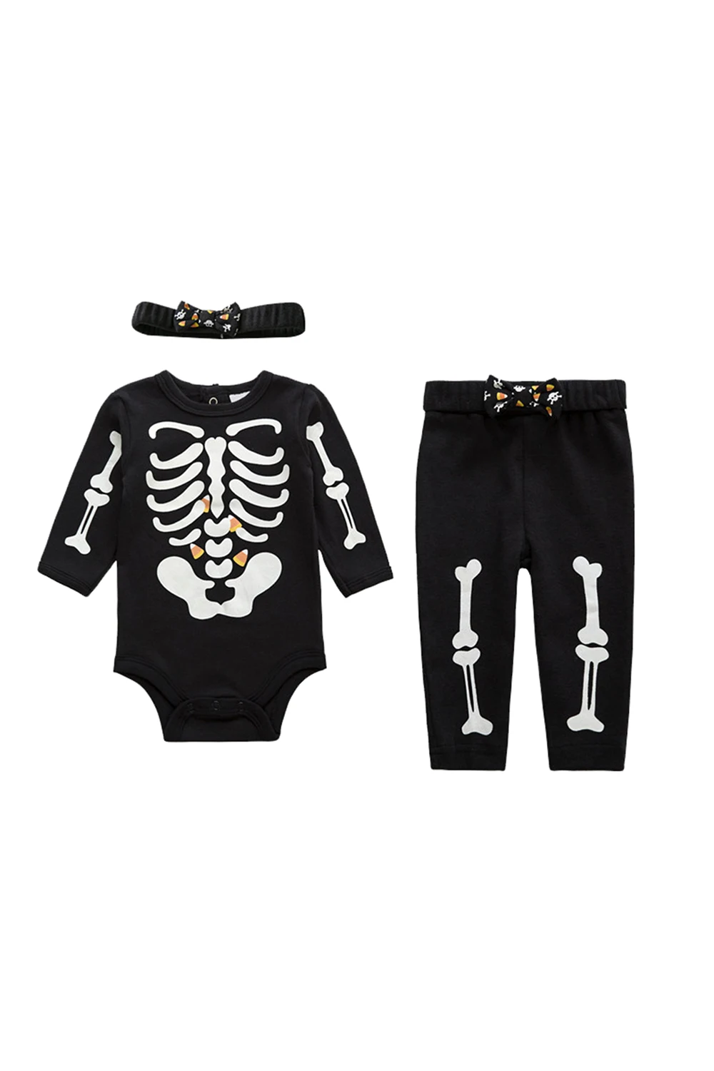 Halloween Skeleton Bones Family Matching Pajama Set Baby/Child Full Set