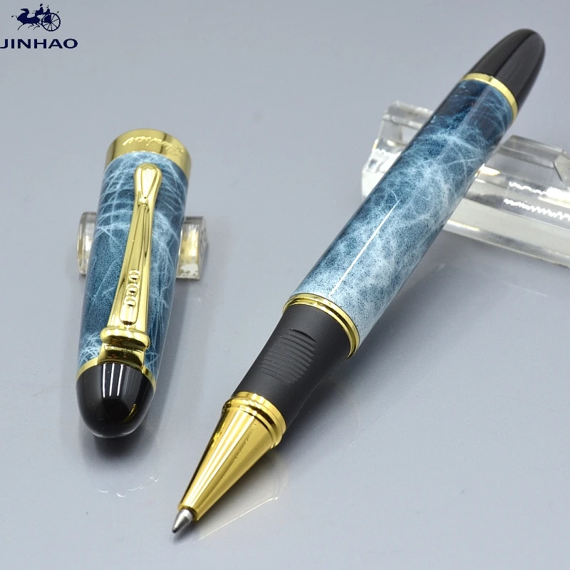JINHAO X450 Sky Blue marble roller ball pen school office Stationery