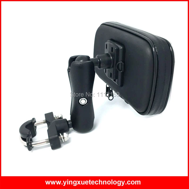 

New Arrival Bar Mount Cell Phone Holder Case Motorcycle Scooter Handlebar Holder Waterproof Zipper Case for Smart Phones