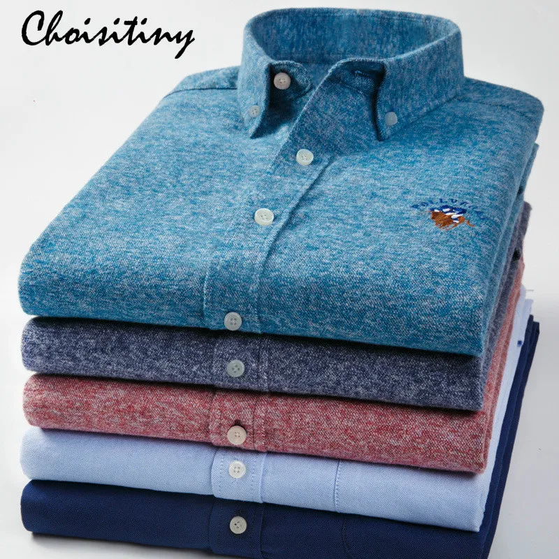 Beste 2018 Brand 100% Katoen Plain Shirt Heren Lente Casual Shirts Schuren Jurk Mannelijk Overhemd Camisa Masculina Hight Kwaliteit