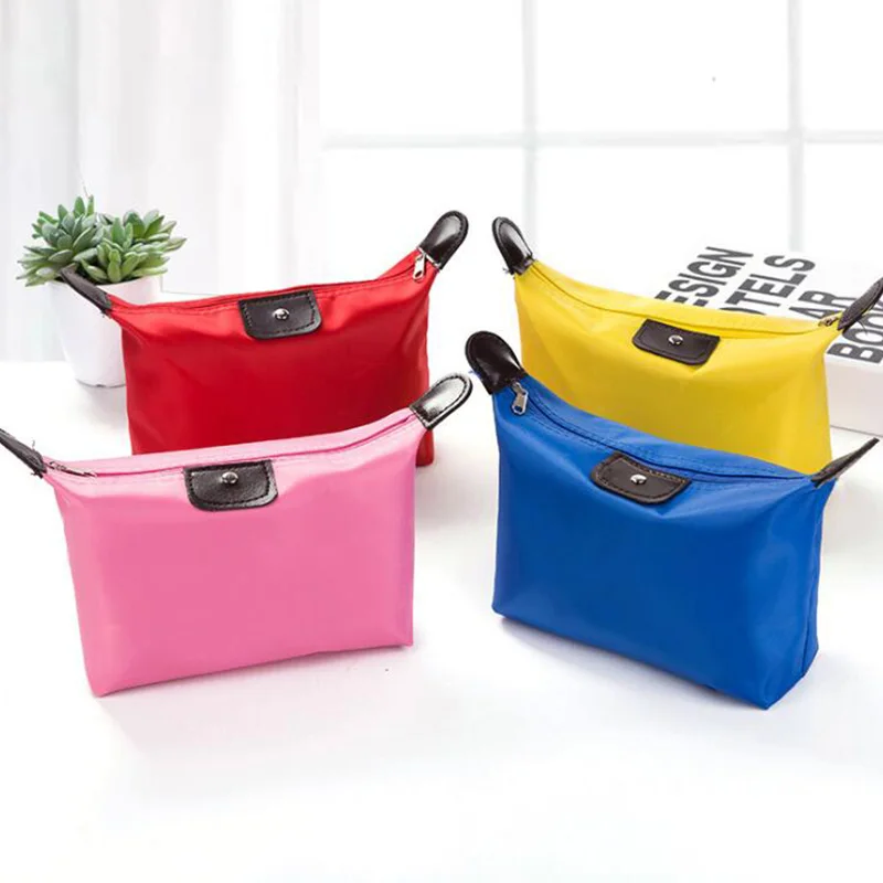 جديد متعددة الوظائف حقيبة مستحضرات تجميل النساء حقائب التجميل المنظم مربع السيدات حقيبة نايلون السفر تخزين أكياس غسل حقيبة