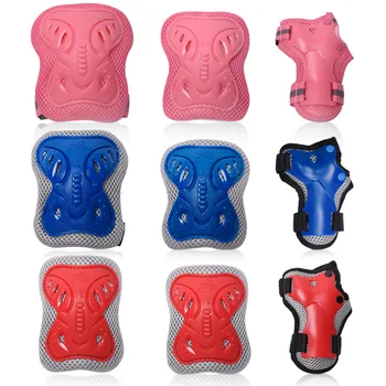 

6Pcs/Set Kid Roller Skating Skateboard Children Cycling Sports protective gear set Elbow Knee Pads Wrist beginner Guard Pad