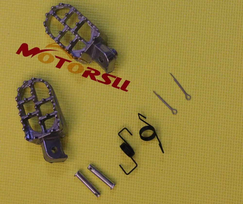 

Foot Pegs Pedals Rests For XR50 CRF50 XR70 CRF70 SSR Coolster Thumpstar KLX 110 Yamaha PW50 80 TT-R50E TT-R90E