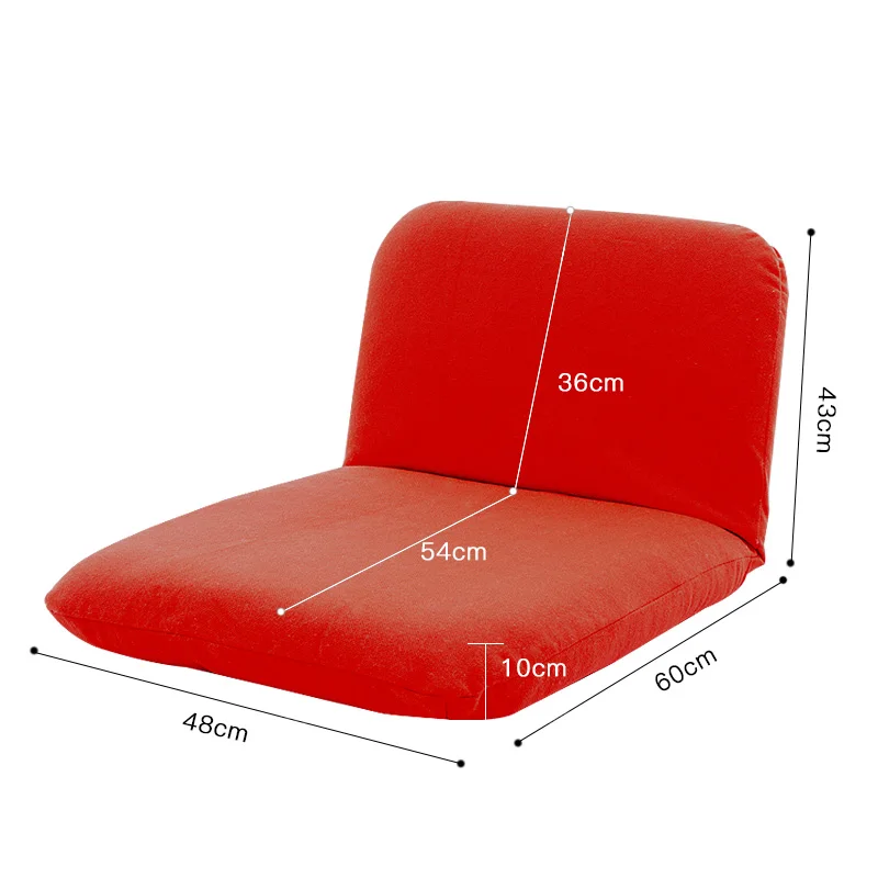 A,Double Folded Floor Sofa Bed free Adjustable Sofa Plaid Japanese Furniture Living Room Reclining Chair cover removable