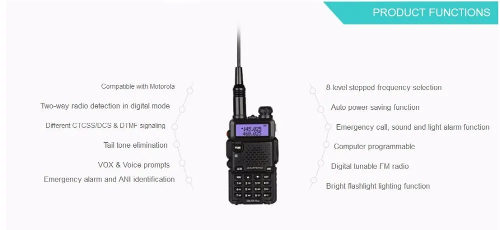 Baofeng DMR UV-5R портативная рация Dual Band 136-174 мГц 400-470 мГц цифровой двухстороннее радио DM-5R плюс 1 Вт 5 Вт приемопередатчик