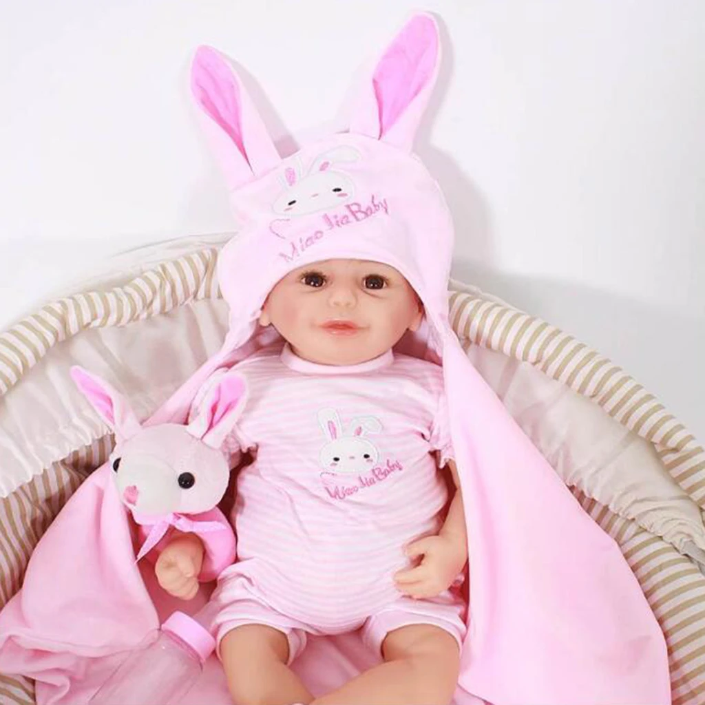 50 см 20 дюймов милый Reborn Baby мягкая виниловая кукла Реалистичная для новорожденных