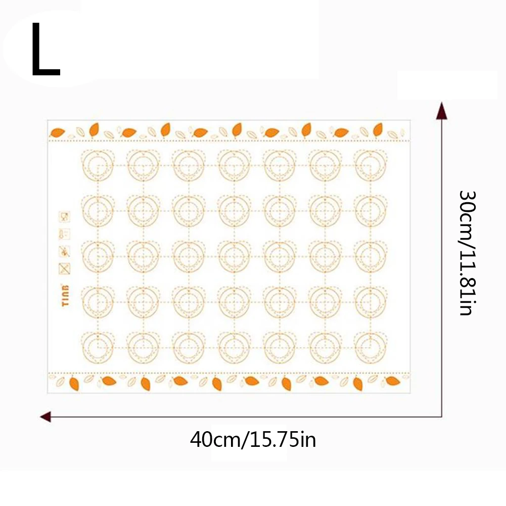 1 шт Силиконовая пищевая выпечка пирожных макарон коврик антипригарный коврик для выпечки тесто кондитерский торт лист принадлежности для выпечки