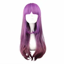 MCOSER 60 см длинные волнистые парик синтетические волосы термостойкие высокотемпературные волокна WIG-274A