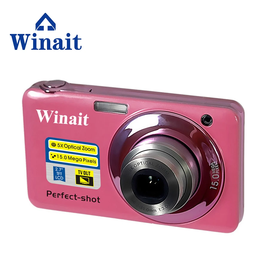  Winait 2017 hot sale DC-V600 digital camera with sd card up to 32GBRechargeable lithium batteryanti