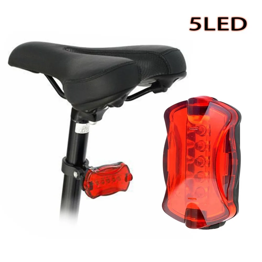 

Super Bright 5 LEDs Cycling Bike Bicycle Warning Safety Rear Tail Light Lamp IC control 7 Modes Multi-pyrpose Safety Light