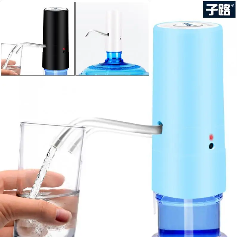 

ZILU Tube Contact Rechargeable Wireless Electric Water Pump Intelligent Pump with Charging Line for 5L - 18.9L Barrelled Water