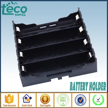 

4pcs/lot 18650 Battery Holder Black Plastic 4 x 3.7V 18650 Batteries 8 Pin TBH-18650-4A-P