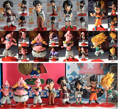 

DragonBall 8pcs Action Figure Budokai Son Goku Gohan Vegeta Majin Buu Satan PVC Model Japanese Anime Figure DragonBall Z Kai Toy