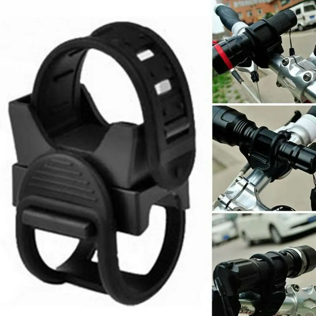 

360 Degree Cycling Bicycle Bike Mount Holder for LED Flashlight Torch Clip Clamp