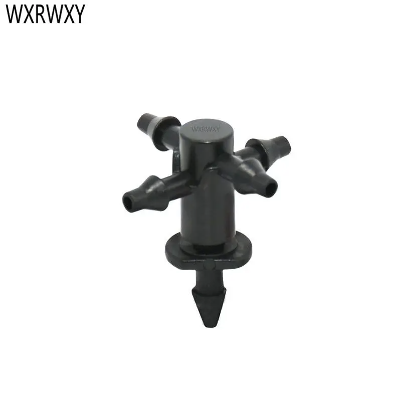 1/8 inch Arrow dropper 4 way cross Connector dripper Drip arrow cross Water splitter Drip emitter irrigation adapter 20 pcs