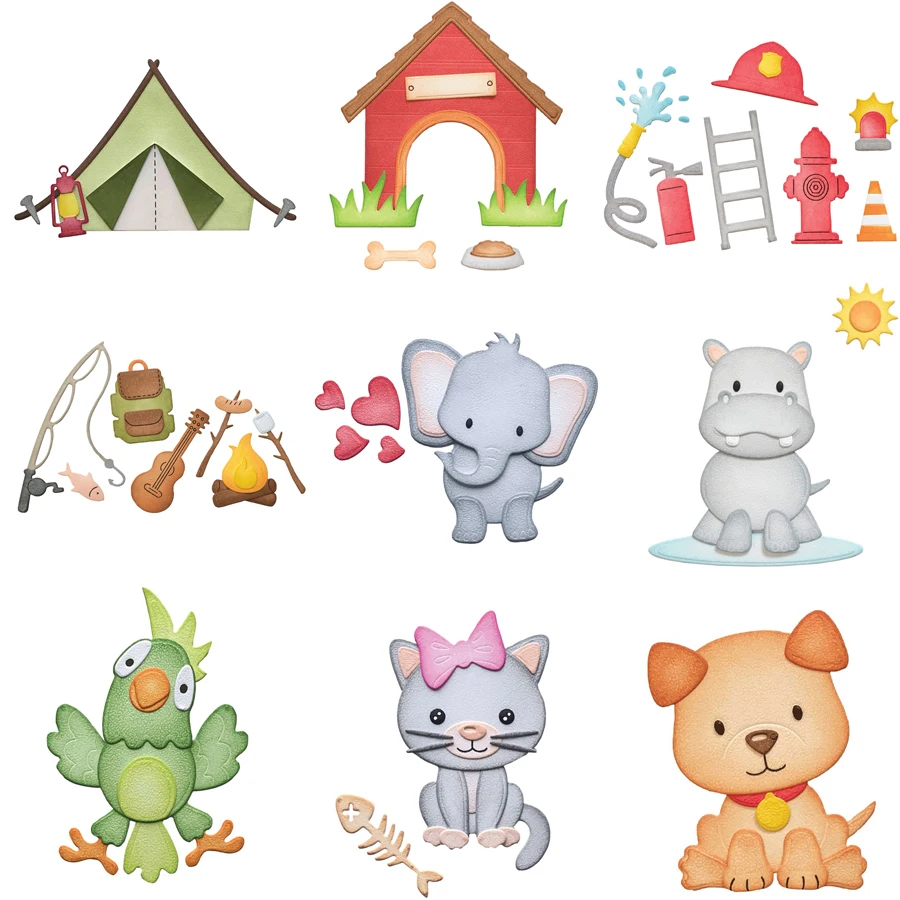 

Animals Metal Cutting Dies Stencils for DIY Scrapbooking Craft Paper Card Decorative Embossing Die Cuts