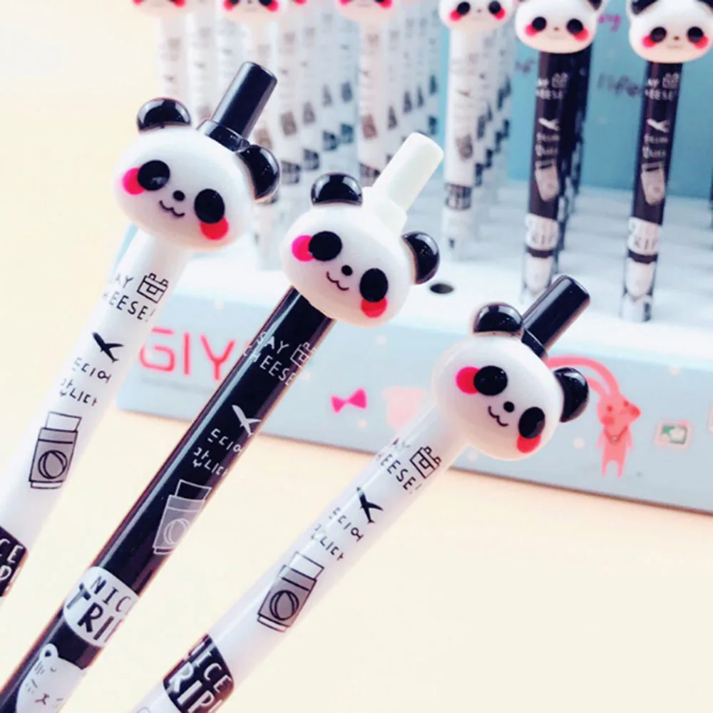 

1pc Kawaii Panda Press Automatic Mechanical Pencil School Office Supply Student Stationery 0.5mm