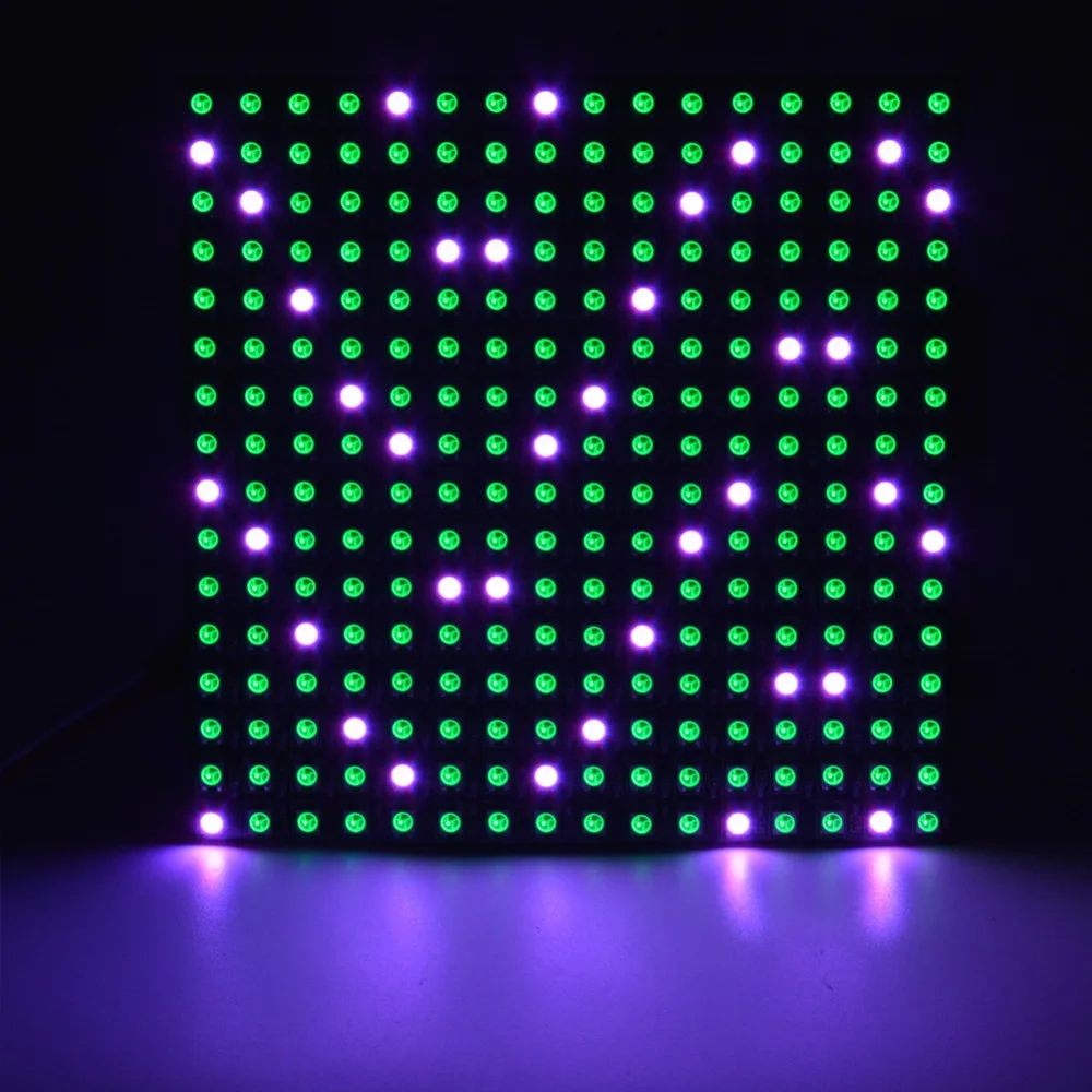 RGB светодиодный Пиксельная панель WS2812B цифровой гибкий экран сгибаемый светодиодный пиксельный дисплей 256/64 пикселей светодиодный программируемый панельный 8*8 8*32 16*16
