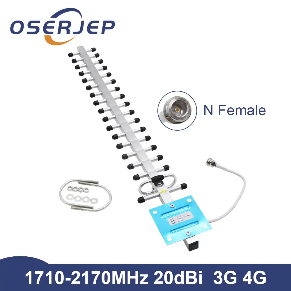 Antena Yagi De 20 Dbi Para Exteriores Antena Yagi Externa Para Amplificador De Senal Movil 4g 3g 2100 1800 Amplificadores De Senal Aliexpress