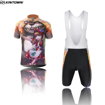 

Hot XINTOWN Kids Bike Jersey Shorts SetsGirls Children Cycling Clothing Team Bicycle ciclismo Boys mtb Shirts Top Bottom Suit