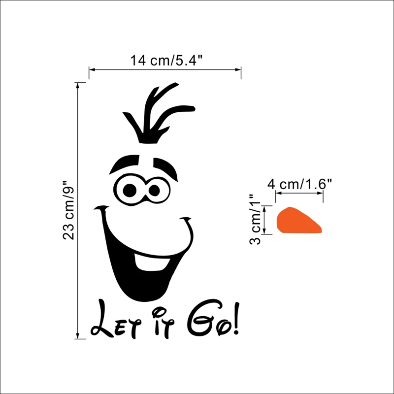 Disney Snowman Olaf let it go Funny Novelty Sticker for kids room Christmas Day Wall Stikcers Home Decoration Accessories Disney Snowman Olaf let it go Funny Novelty Sticker for kids room Christmas Day Wall Stikcers Home Decoration Accessories