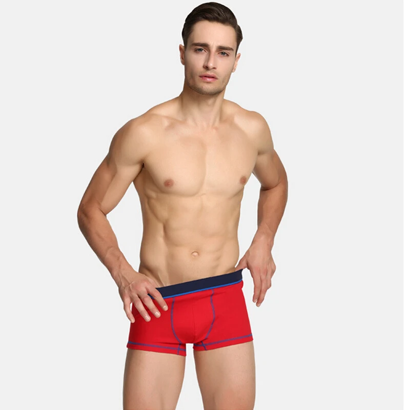 Хит продаж; оптовая торговля Новый Mr мужская хлопковая Underpant модные, пикантные Высококачественная брендовая одежда Для мужчин боксеры