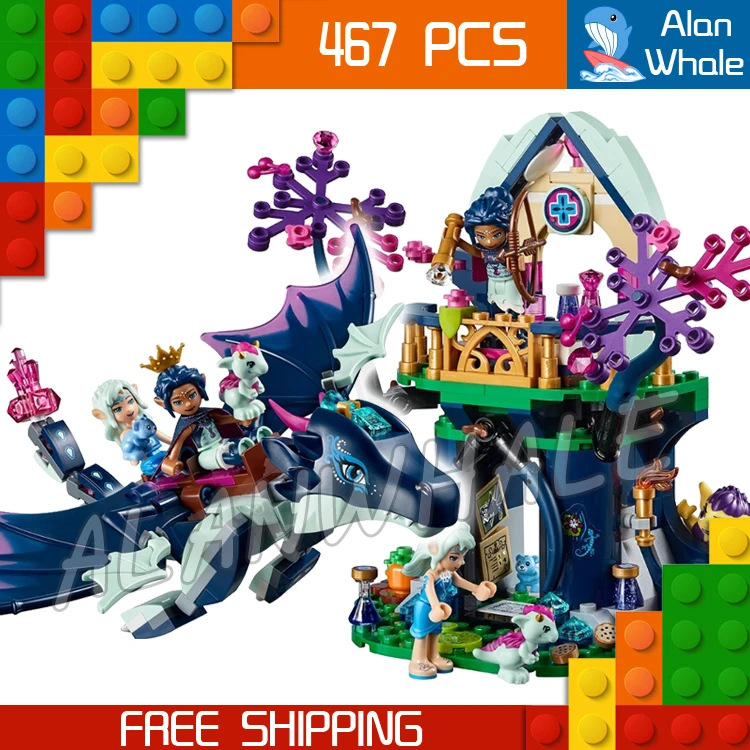 

467pcs Rosalyn's Healing Hideout Elves Tree House 10697 Figure Building Blocks Children Princess Toys Compatible with LegoING