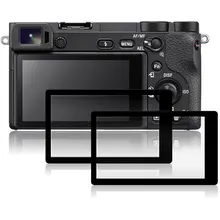 Debous Защитные пленки для sony A6500 ILCE-6400 sony A6400 черная рамка закаленное стекло DSLR цифровая камера пленка крышка(2 упаковки