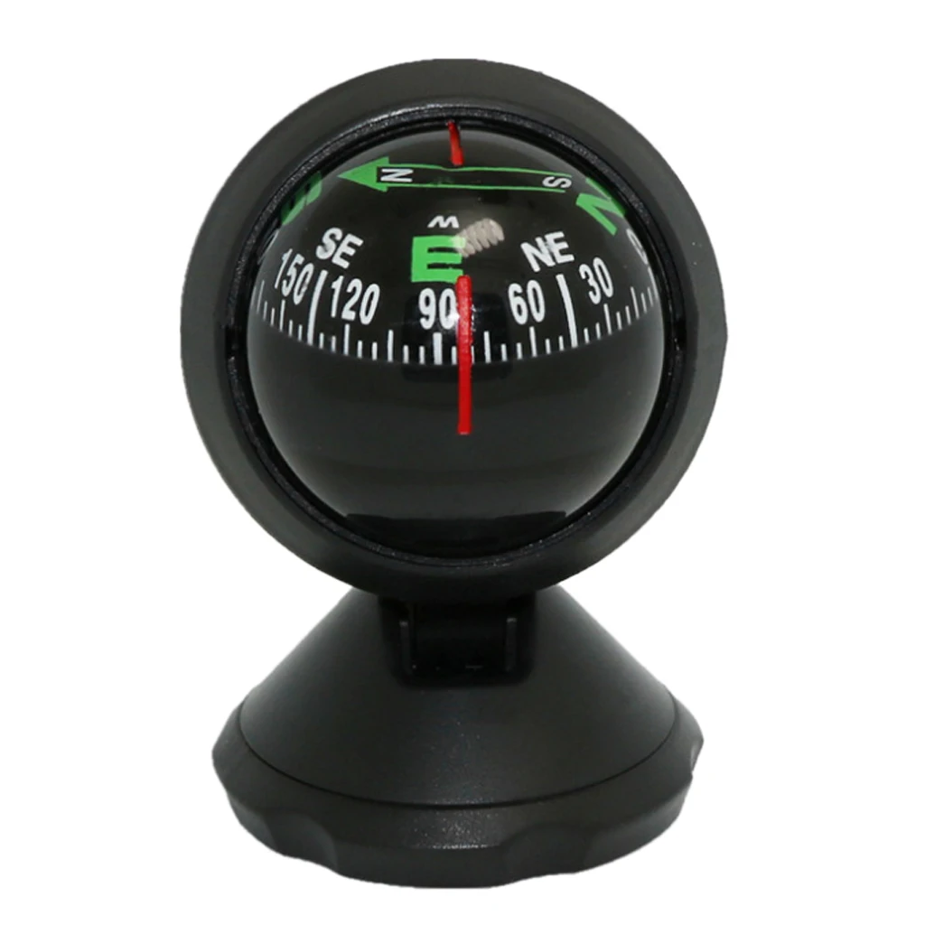 1 Pc 360 Degree Rotation Car Dashboard Mini Compass Auto Navigation Show Direction Guide Ball For Car Boat Caravan Truck 
