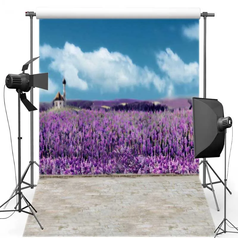 Фиолетовый цветок винил фотографии Задний план для свадьбы новые Ткань фланель фонов для детей фотостудия s1812