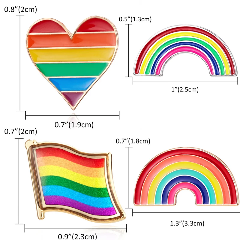 Rinhoo LGBT дизайн Радужная булавка брошь женщина мультфильм Мини Радуга броши, шпильки, значки, воротник ювелирные изделия подарок