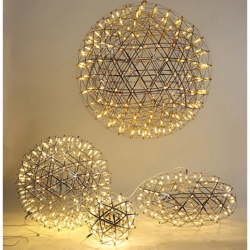 

Modern Loft spark ball LED Pendant Lamp fixture Hanglamp LED Firework Suspension Lustres for Hotel Hall Home Decoration