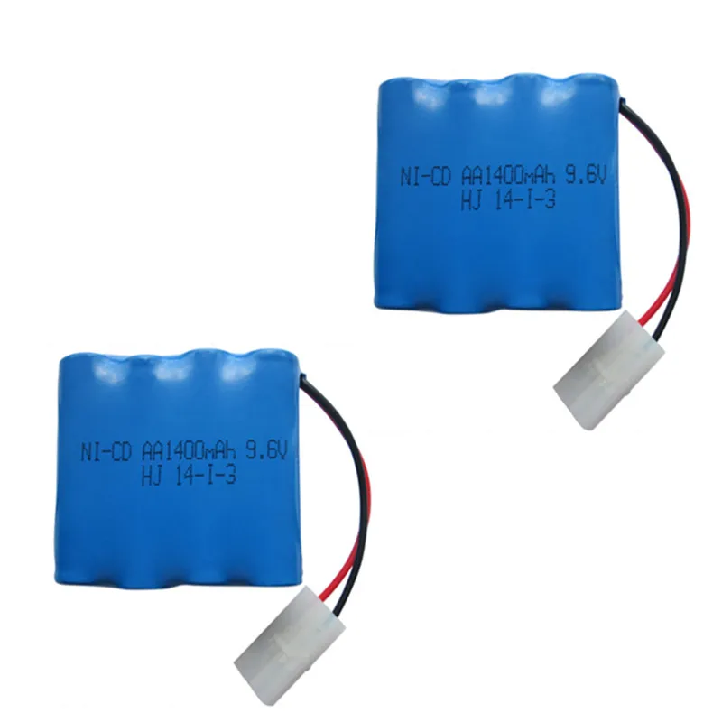 2pc Brand 9.6v 1400mah ni-cd battery nicd ni cd aa pack rechargeable batteries for cars RC boat model toy tank | Электроника