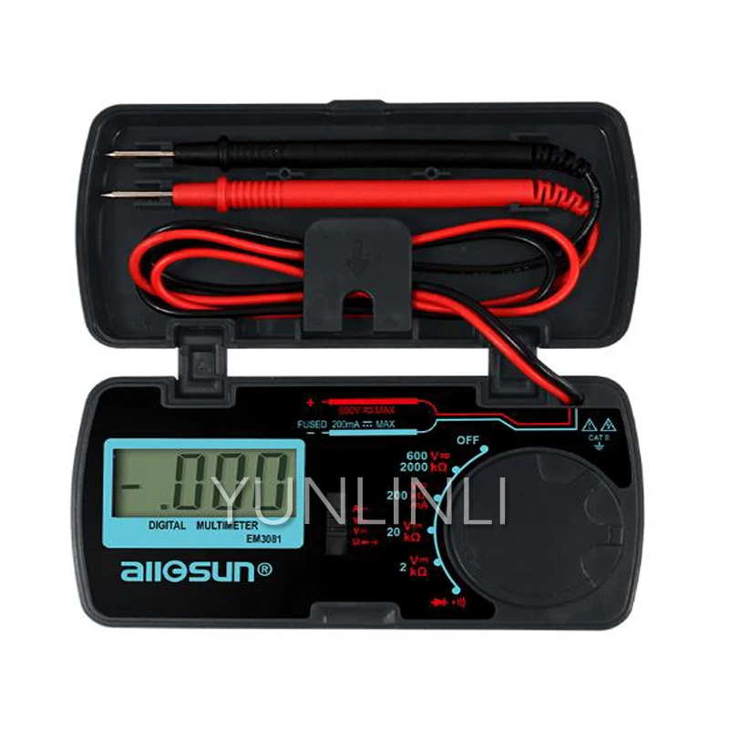 

Mini Box Multimeter Small Digital High Precision Pocket Card Type Maintenance Digital Display Electrician Universal Meter EM3081