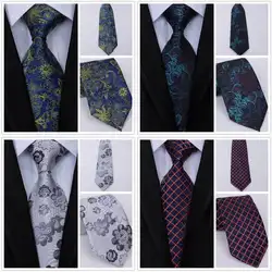 SKng новый бренд Пейсли галстук для Для мужчин 100% шелк 8 см Галстук жаккардовые галстуки Для мужчин зауженный модные класса Бизнес галстук