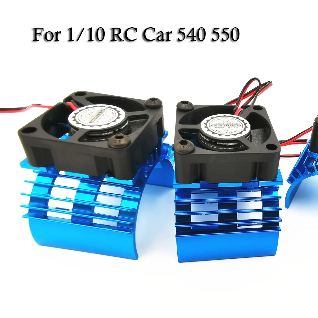 

Remote control model car parts Aluminum Radiator With 5V Cooling Fan For 1/10 RC Car 540 550 Size Motor Accessories Z313