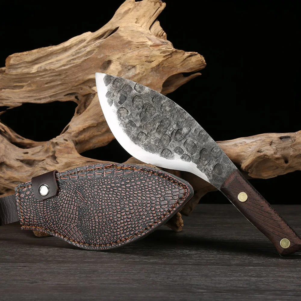 XITUO Full tang slaughtering knife kitchen chef high manganese steel hardness forged manual knife Chinese traditional Butcher XITUO Full tang slaughtering knife kitchen chef high manganese steel hardness forged manual knife Chinese traditional Butcher