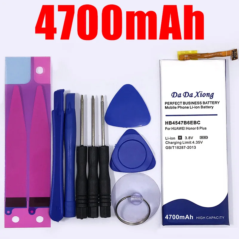 

Replacement Phone Batteries 4700mAh HB4547B6EBC Battery for HuaWei Honor 6 Plus 6plus PE-TL20 UL00 TL10 CL00