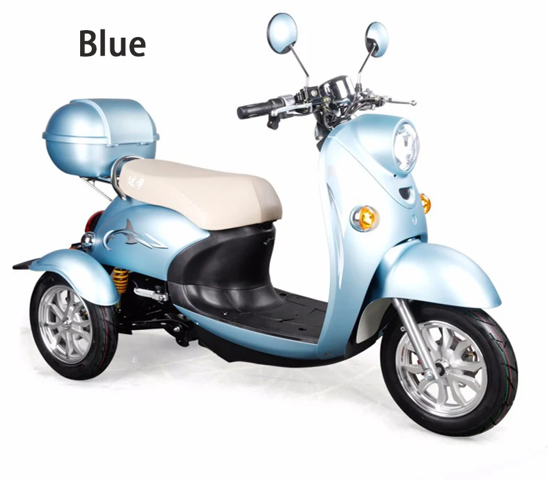 Flash Deal Three Wheel Electric Scooter Multicolor Fashion Environmental Protection Tricycle for Adult  Handandicapped Scooters Motorcycle 17