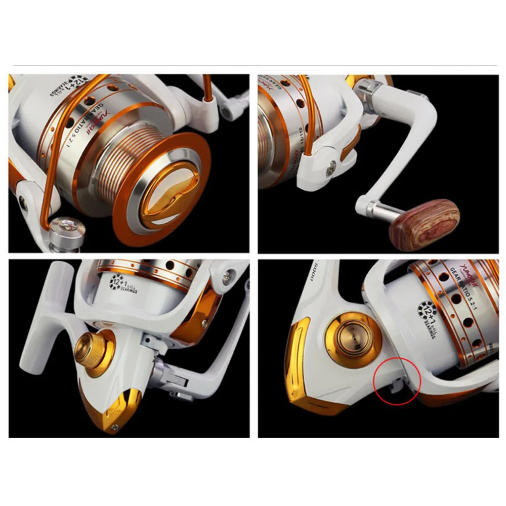 YONII 12+1 Ball Bearings Metal Spinning Reel Beach Fishing YONII 12+1BB  Spinning Fishing Reel | LJ3000-9000 Series Metal Sea Fishing Beachcasting  Wheel YONII LJ7000 Series 12+1 Ball Bearing Reel